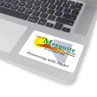 Flag of Mesquite Nevada (United States) STICKER Vinyl Kiss-Cut Decal - The Sticker Space