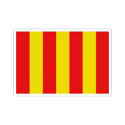 Flag of Messancy (Belgium) STICKER Vinyl Kiss-Cut Decal 2 Inch White - The Sticker Space