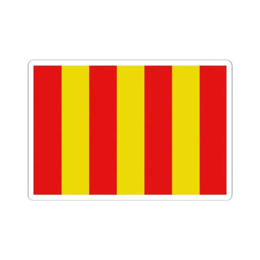 Flag of Messancy (Belgium) STICKER Vinyl Kiss-Cut Decal 2 Inch White - The Sticker Space