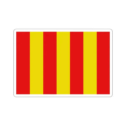Flag of Messancy (Belgium) STICKER Vinyl Kiss-Cut Decal 3 Inch White - The Sticker Space