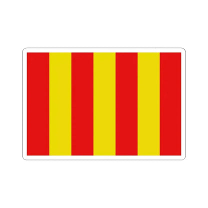 Flag of Messancy (Belgium) STICKER Vinyl Kiss-Cut Decal 4 Inch White - The Sticker Space