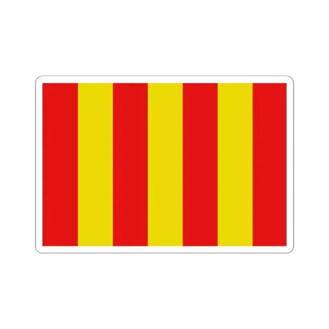 Flag of Messancy (Belgium) STICKER Vinyl Kiss-Cut Decal 6 Inch White - The Sticker Space