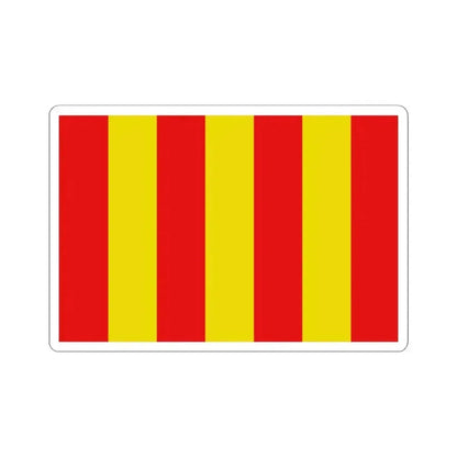 Flag of Messancy (Belgium) STICKER Vinyl Kiss-Cut Decal 6 Inch White - The Sticker Space