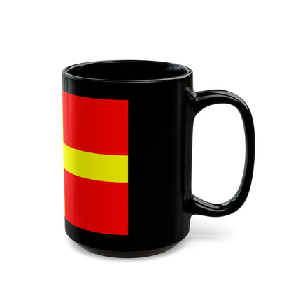 Flag of Messina Italy - Black Coffee Mug-The Sticker Space