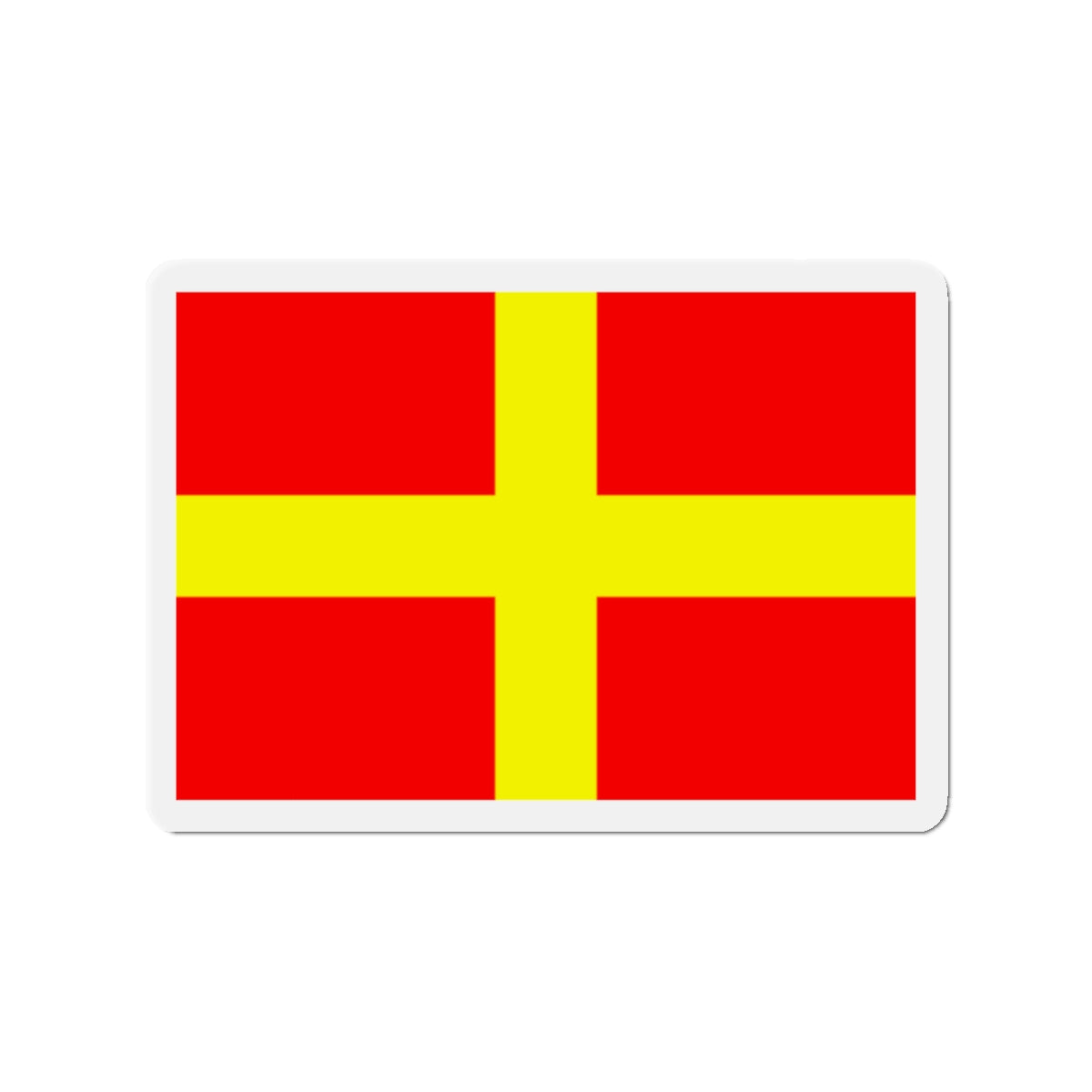 Flag of Messina Italy - Die-Cut Magnet-2" x 2"-The Sticker Space