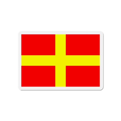 Flag of Messina Italy - Die-Cut Magnet-4" x 4"-The Sticker Space