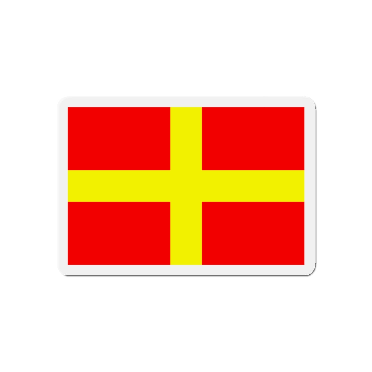 Flag of Messina Italy - Die-Cut Magnet-5" x 5"-The Sticker Space