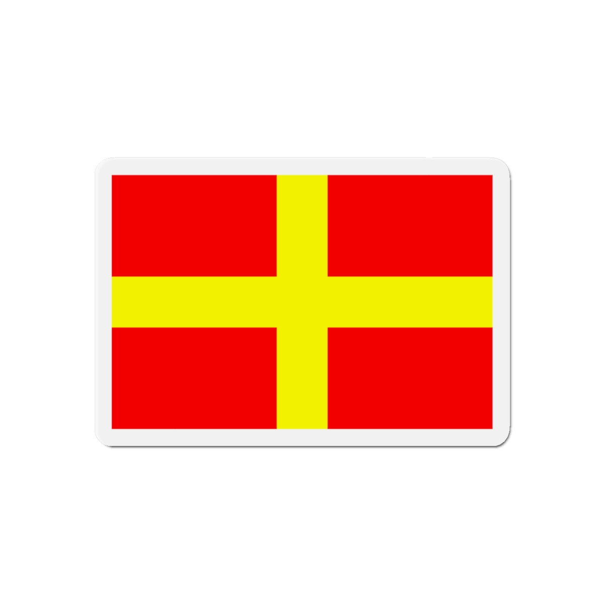 Flag of Messina Italy - Die-Cut Magnet-6 × 6"-The Sticker Space