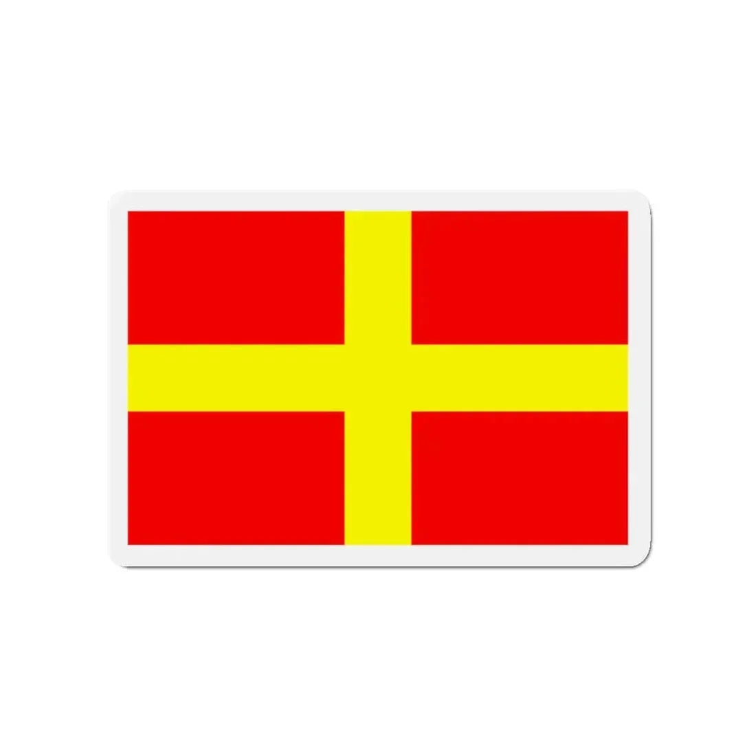 Flag of Messina Italy - Refrigerator Magnet 3 Inch - The Sticker Space
