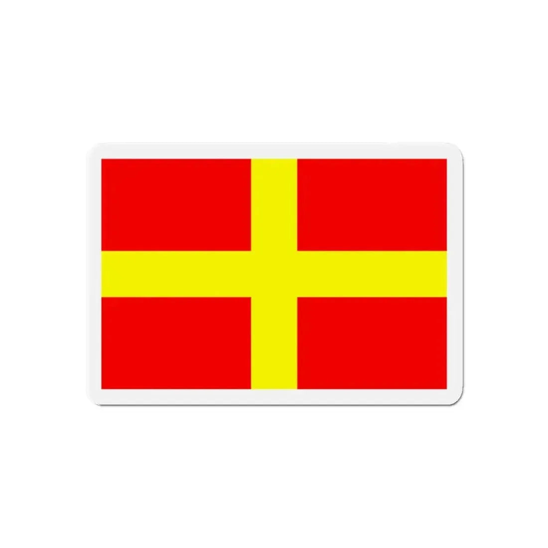 Flag of Messina Italy - Refrigerator Magnet 6 Inch - The Sticker Space