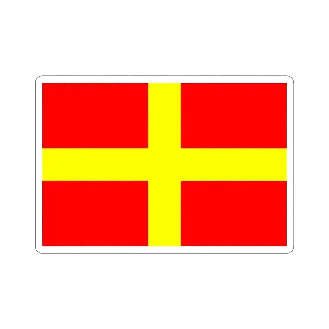 Flag of Messina Italy STICKER Vinyl Die-Cut Decal 4 Inch - The Sticker Space