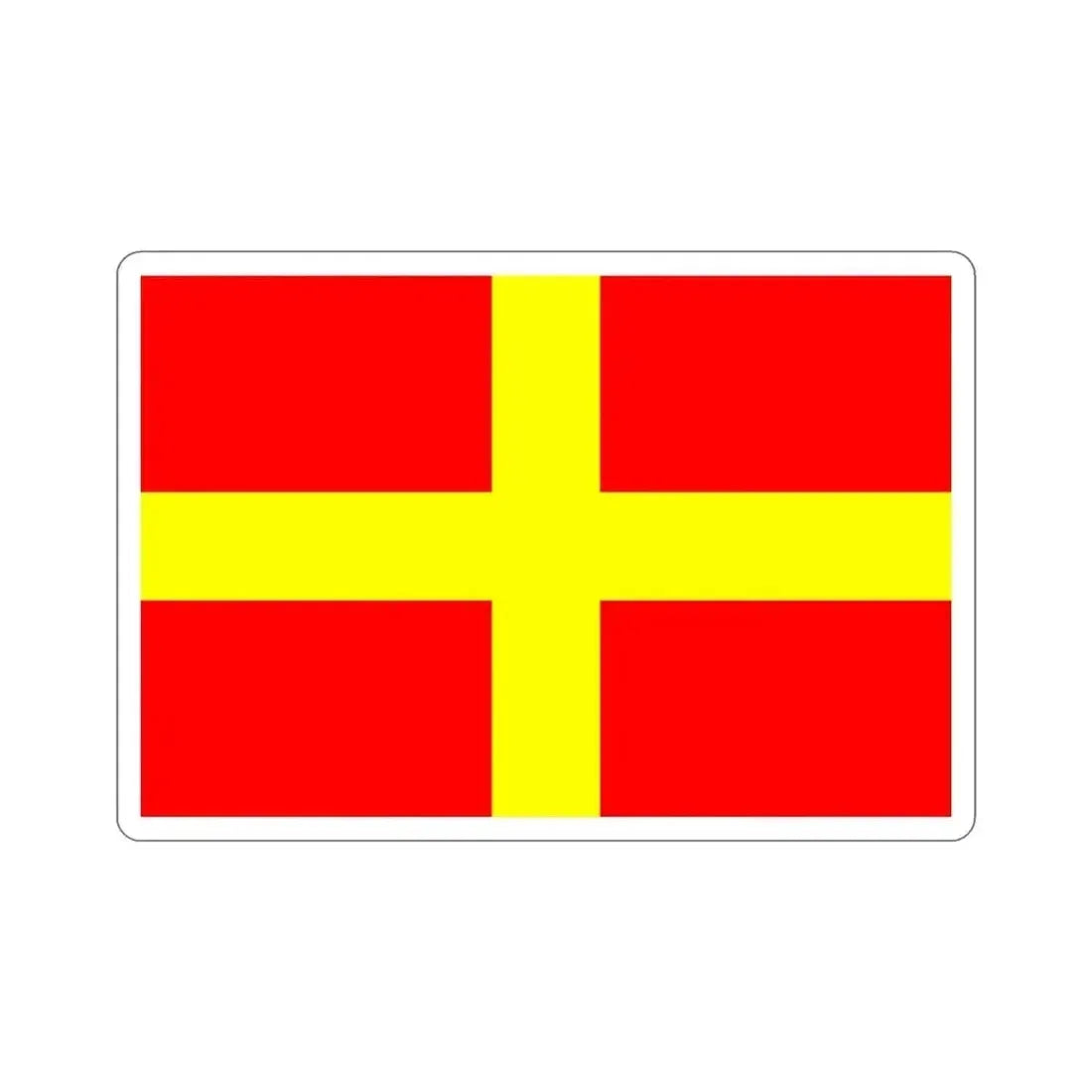 Flag of Messina Italy STICKER Vinyl Die-Cut Decal 5 Inch - The Sticker Space