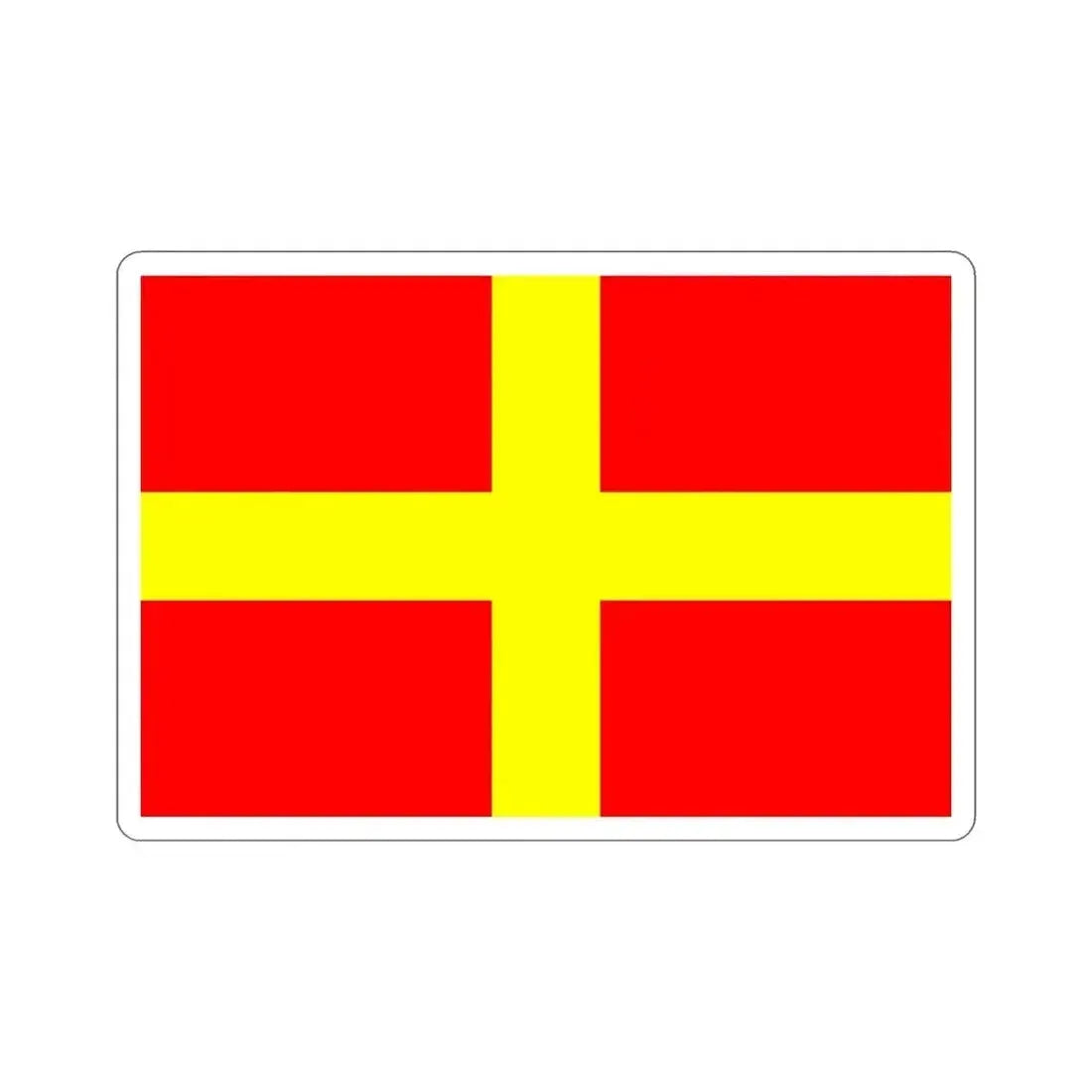 Flag of Messina Italy STICKER Vinyl Die-Cut Decal 6 Inch - The Sticker Space