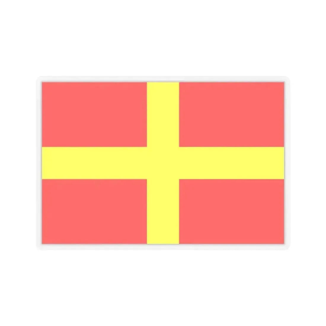 Flag of Messina Italy - STICKER Vinyl Kiss-Cut Decal 2 Inch Transparent - The Sticker Space