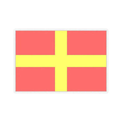 Flag of Messina Italy - STICKER Vinyl Kiss-Cut Decal 2 Inch Transparent - The Sticker Space