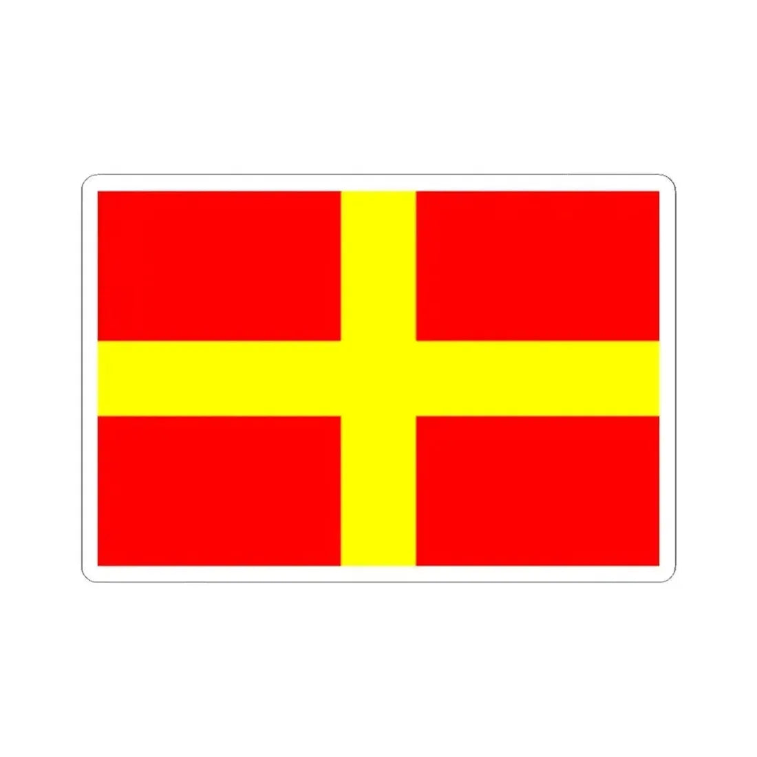 Flag of Messina Italy - STICKER Vinyl Kiss-Cut Decal 2 Inch White - The Sticker Space