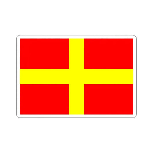 Flag of Messina Italy - STICKER Vinyl Kiss-Cut Decal 2 Inch White - The Sticker Space