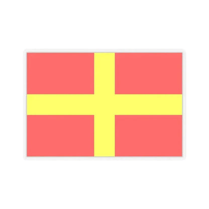 Flag of Messina Italy - STICKER Vinyl Kiss-Cut Decal 3 Inch Transparent - The Sticker Space