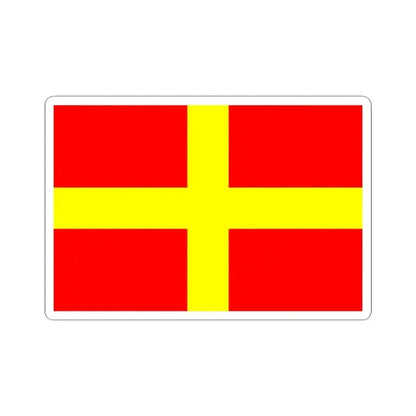 Flag of Messina Italy - STICKER Vinyl Kiss-Cut Decal 3 Inch White - The Sticker Space