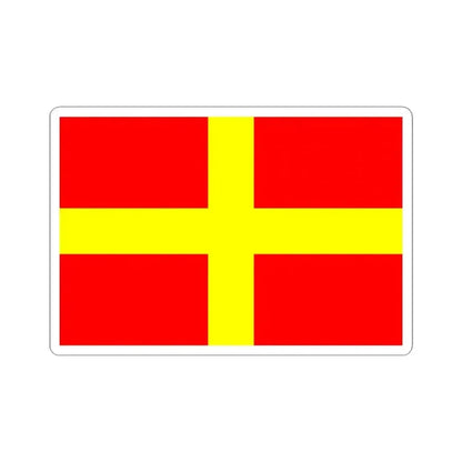 Flag of Messina Italy - STICKER Vinyl Kiss-Cut Decal 4 Inch White - The Sticker Space