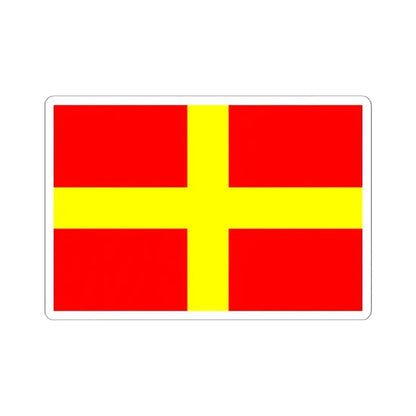 Flag of Messina Italy - STICKER Vinyl Kiss-Cut Decal 6 Inch White - The Sticker Space