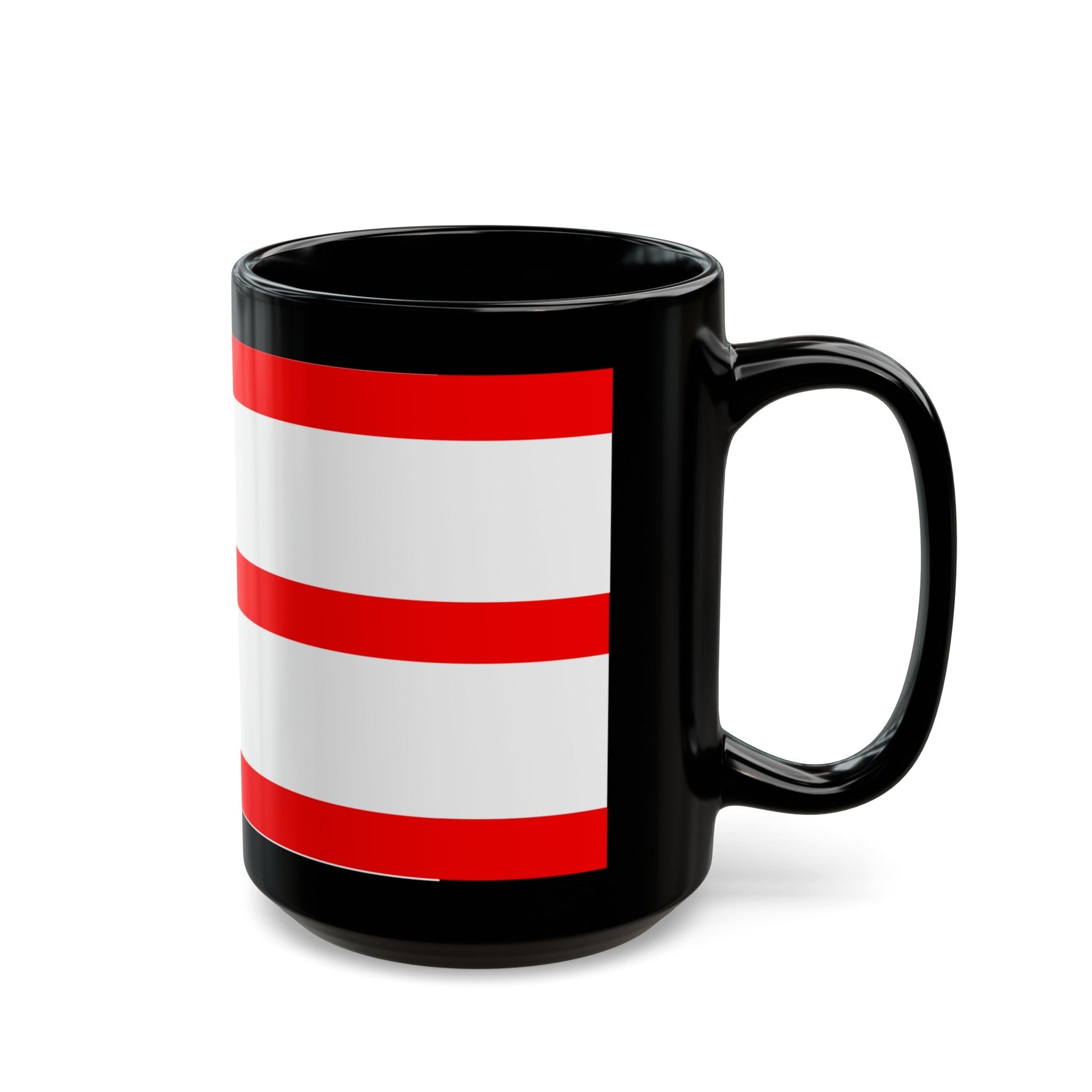 Flag of Mettmann Germany - Black Coffee Mug-The Sticker Space