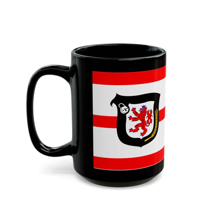 Flag of Mettmann Germany - Black Coffee Mug-The Sticker Space