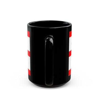 Flag of Mettmann Germany - Black Coffee Mug-The Sticker Space