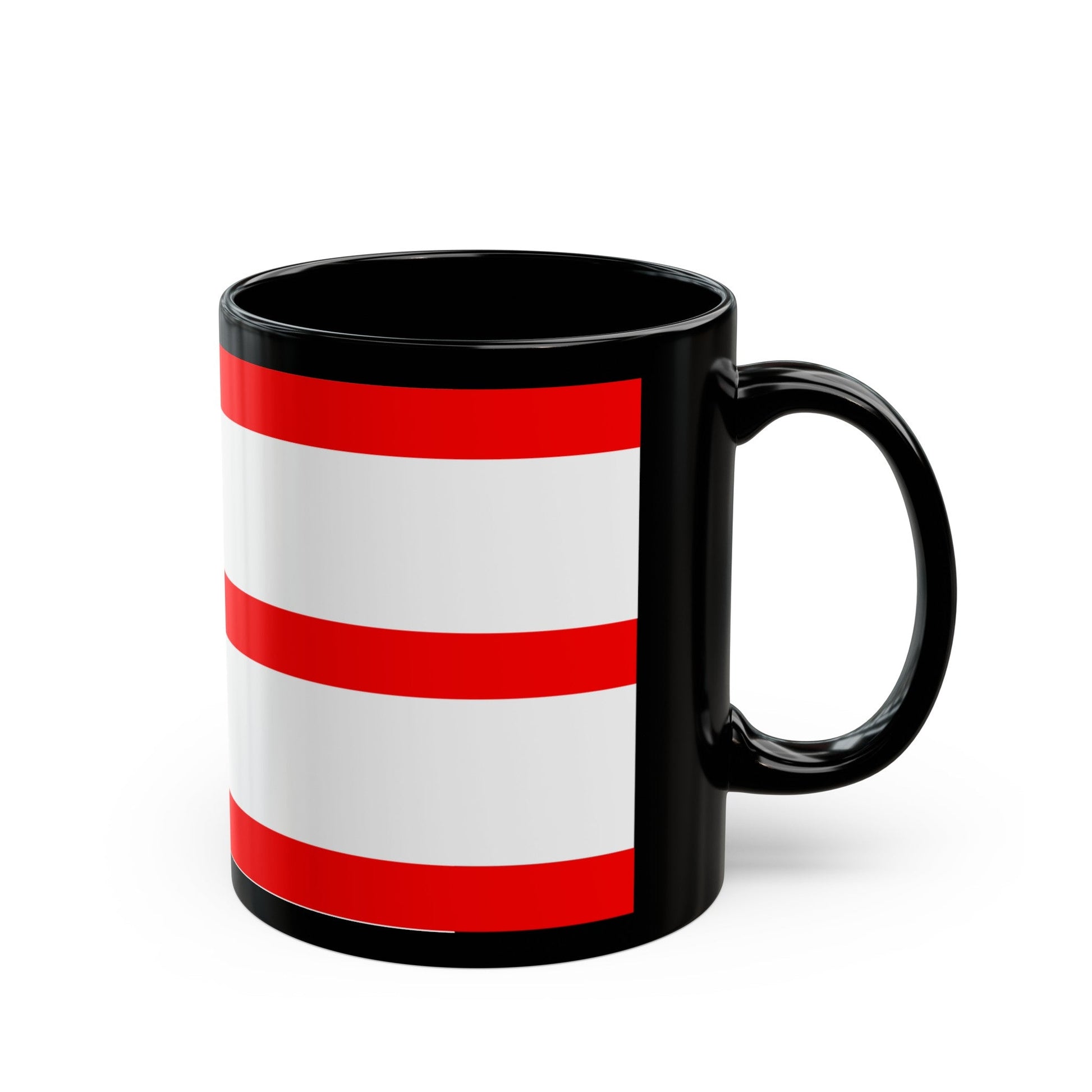 Flag of Mettmann Germany - Black Coffee Mug-The Sticker Space