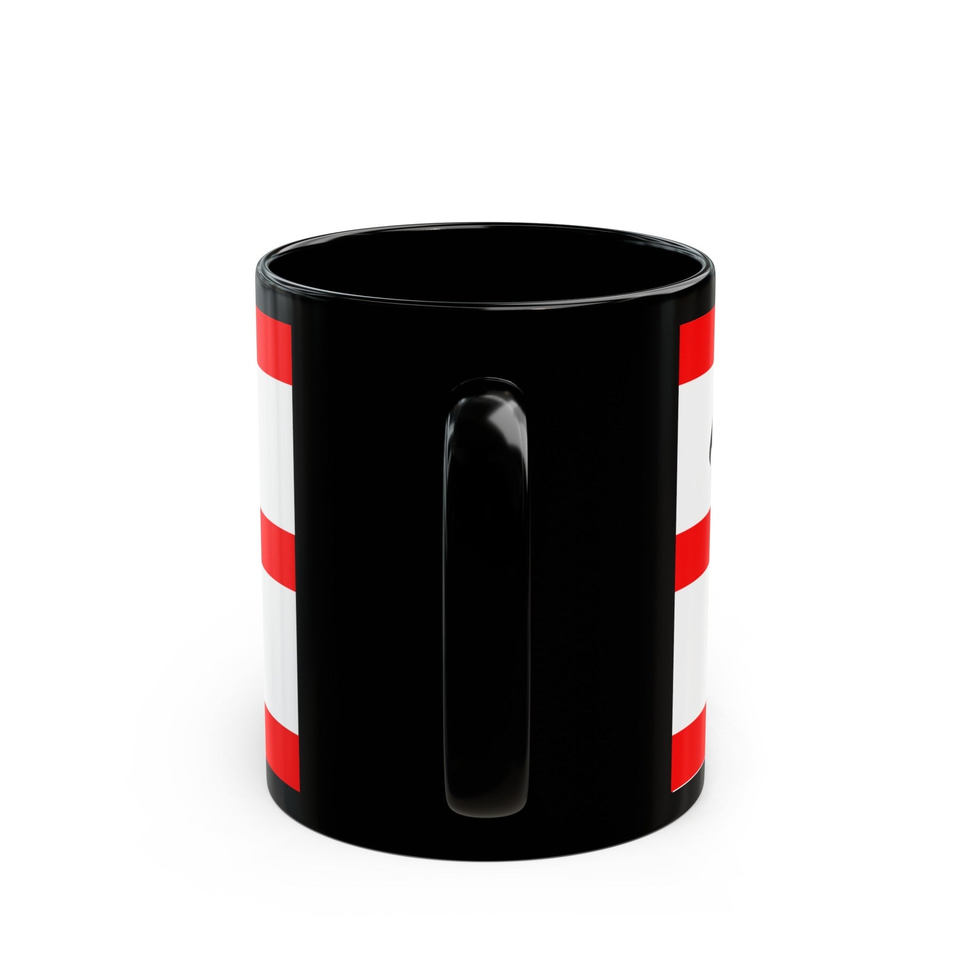 Flag of Mettmann Germany - Black Coffee Mug-The Sticker Space