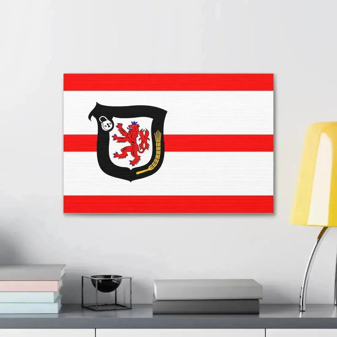 Flag of Mettmann Germany - Canvas Wall Art - The Sticker Space