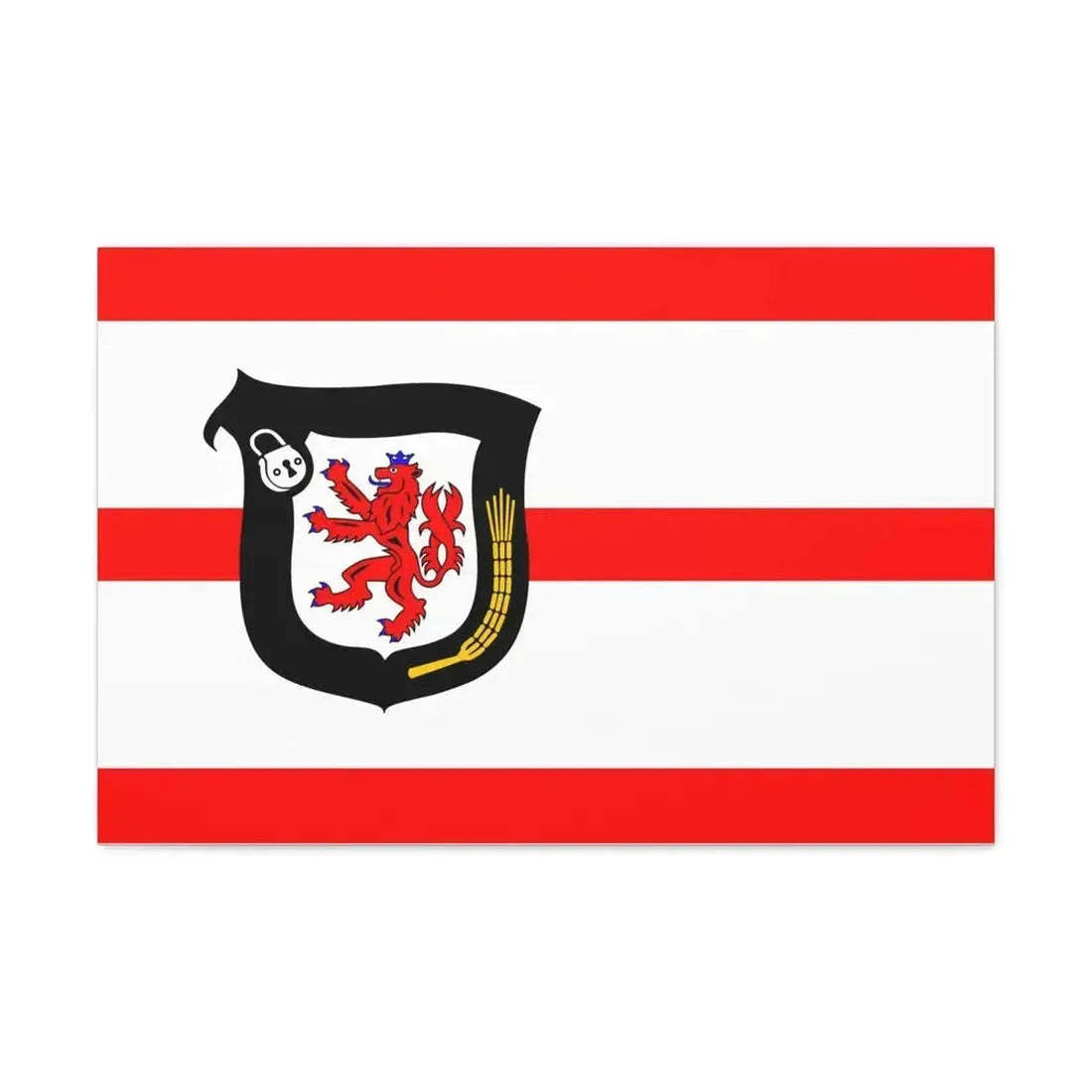 Flag of Mettmann Germany - Canvas Wall Art - The Sticker Space