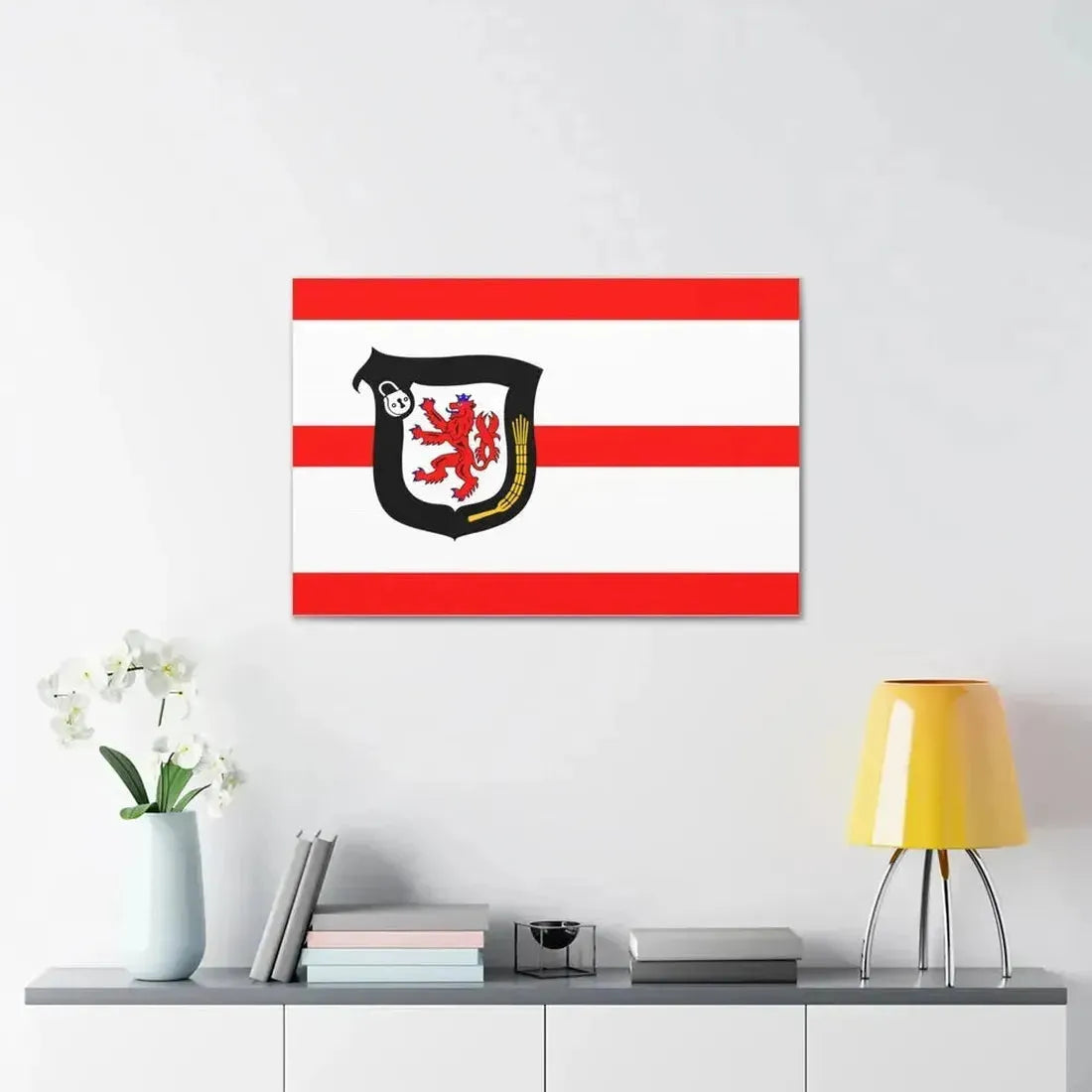 Flag of Mettmann Germany - Canvas Wall Art - The Sticker Space