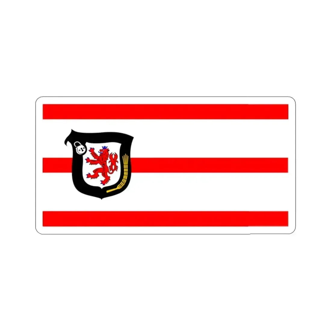 Flag of Mettmann Germany STICKER Vinyl Die-Cut Decal 2 Inch - The Sticker Space