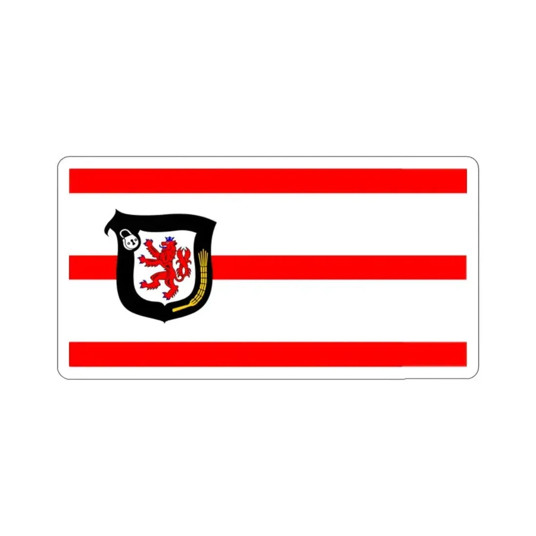 Flag of Mettmann Germany STICKER Vinyl Die-Cut Decal 2 Inch - The Sticker Space