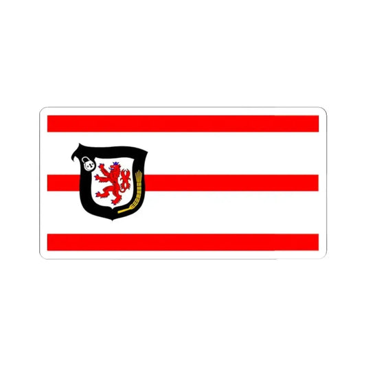 Flag of Mettmann Germany - STICKER Vinyl Kiss-Cut Decal 2 Inch White - The Sticker Space