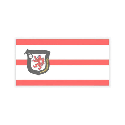 Flag of Mettmann Germany - STICKER Vinyl Kiss-Cut Decal 3 Inch Transparent - The Sticker Space
