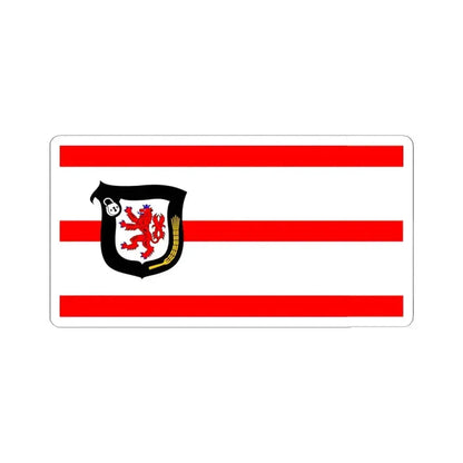 Flag of Mettmann Germany - STICKER Vinyl Kiss-Cut Decal 4 Inch White - The Sticker Space