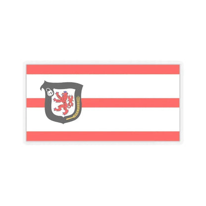 Flag of Mettmann Germany - STICKER Vinyl Kiss-Cut Decal 6 Inch Transparent - The Sticker Space