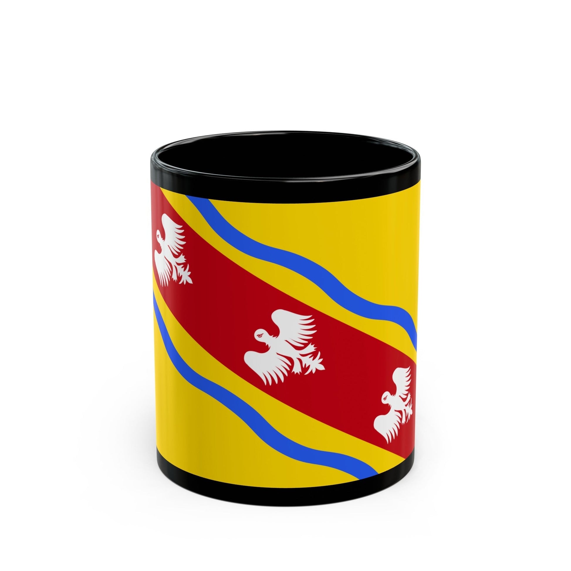 Flag of Meurthe et Moselle France - Black Coffee Mug-11oz-The Sticker Space