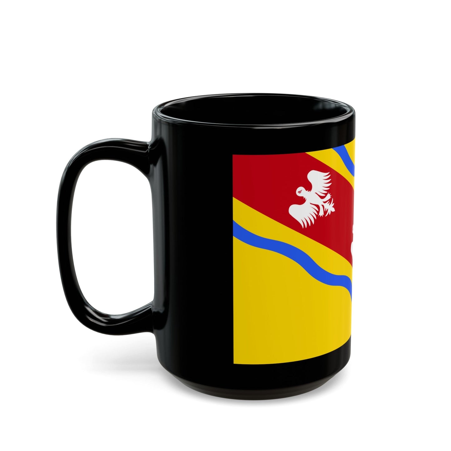 Flag of Meurthe et Moselle France - Black Coffee Mug-The Sticker Space