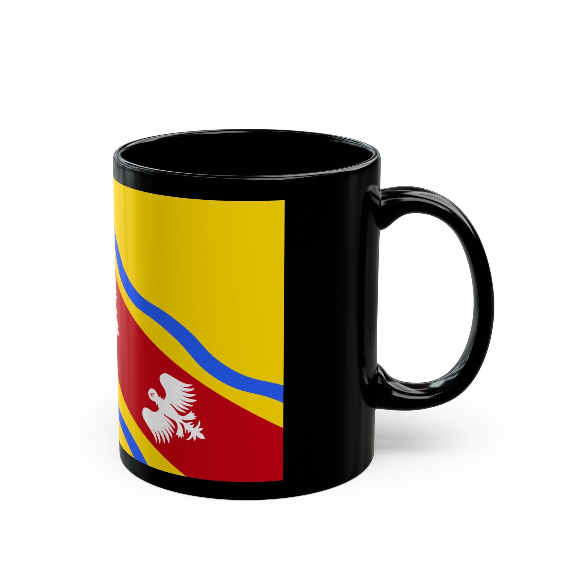 Flag of Meurthe et Moselle France - Black Coffee Mug-The Sticker Space