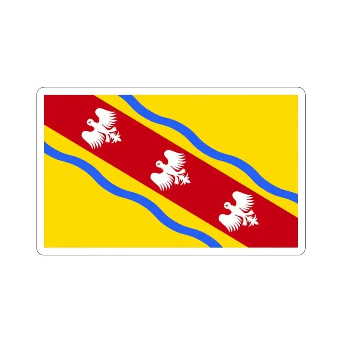 Flag of Meurthe et Moselle France STICKER Vinyl Die-Cut Decal 2 Inch - The Sticker Space