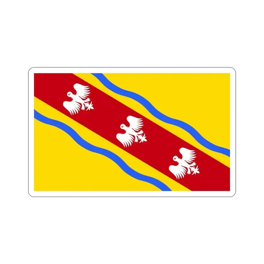 Flag of Meurthe et Moselle France STICKER Vinyl Die-Cut Decal 3 Inch - The Sticker Space