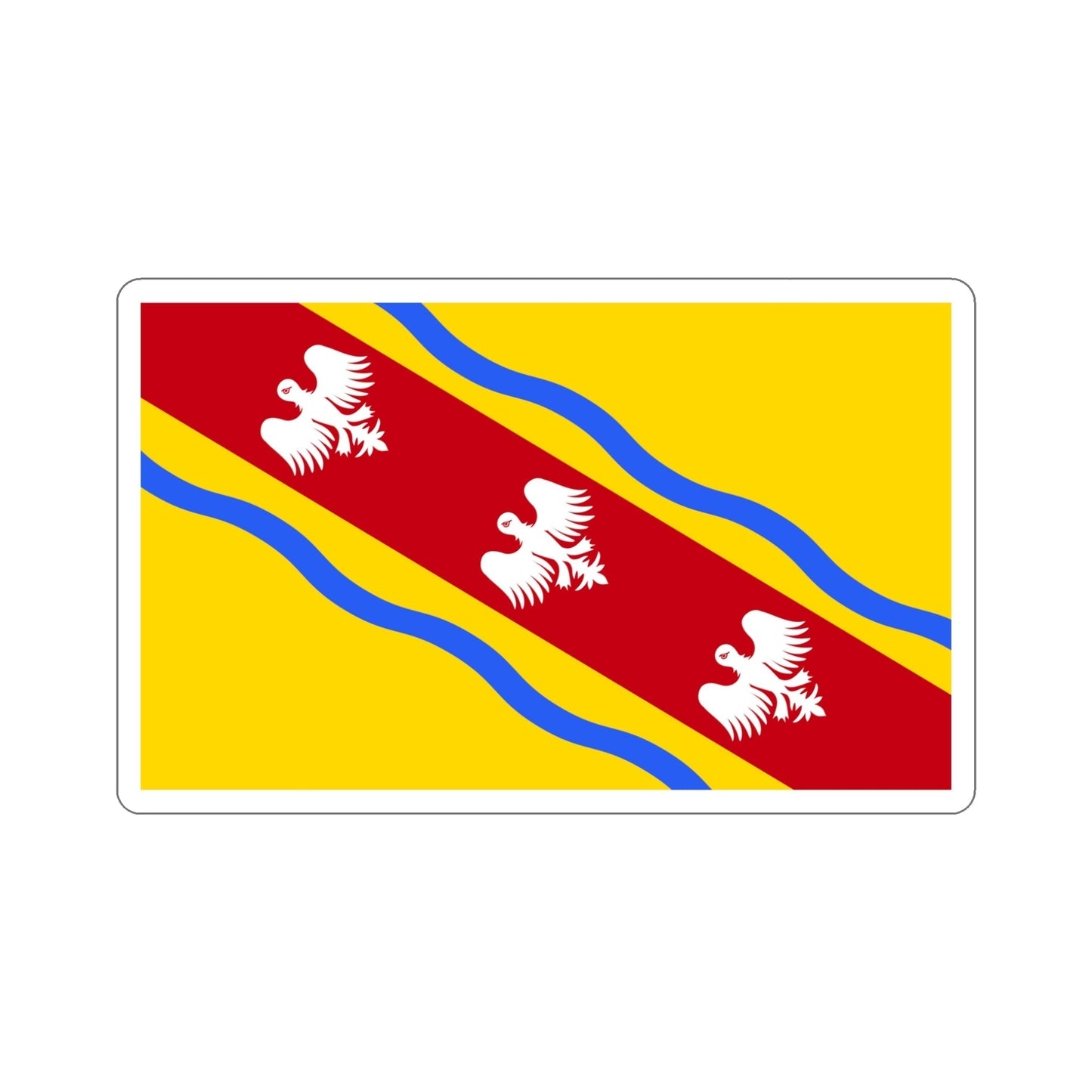 Flag of Meurthe et Moselle France STICKER Vinyl Die-Cut Decal-5 Inch-The Sticker Space