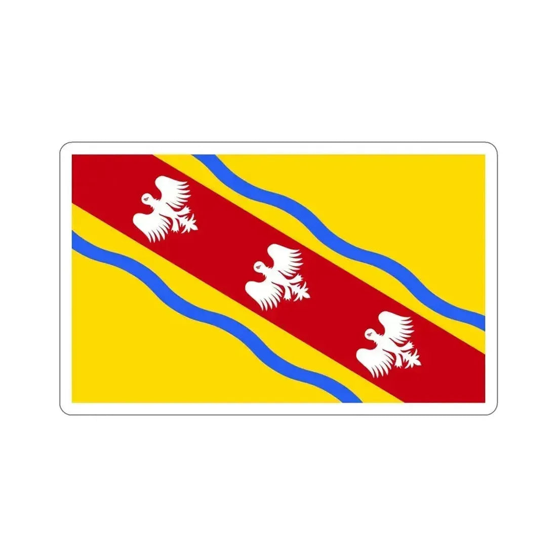 Flag of Meurthe et Moselle France STICKER Vinyl Die-Cut Decal 5 Inch - The Sticker Space