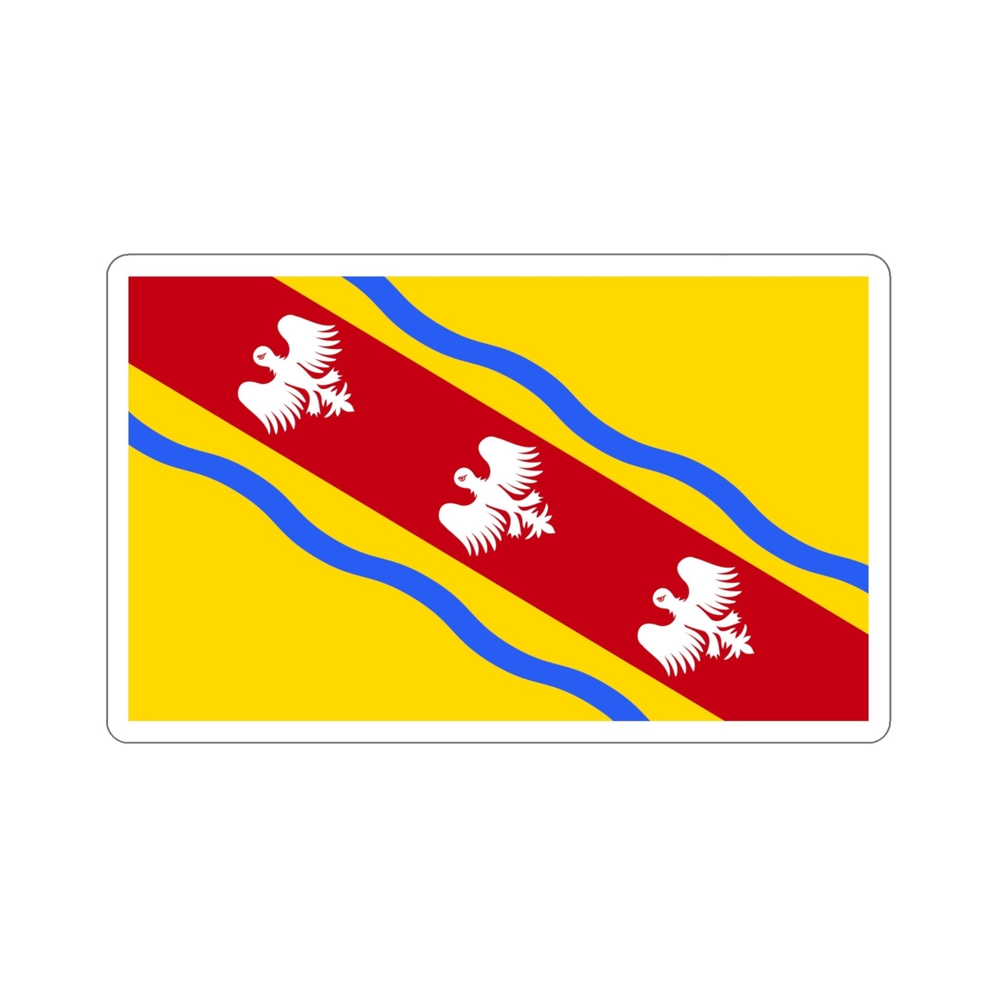 Flag of Meurthe et Moselle France STICKER Vinyl Die-Cut Decal-6 Inch-The Sticker Space