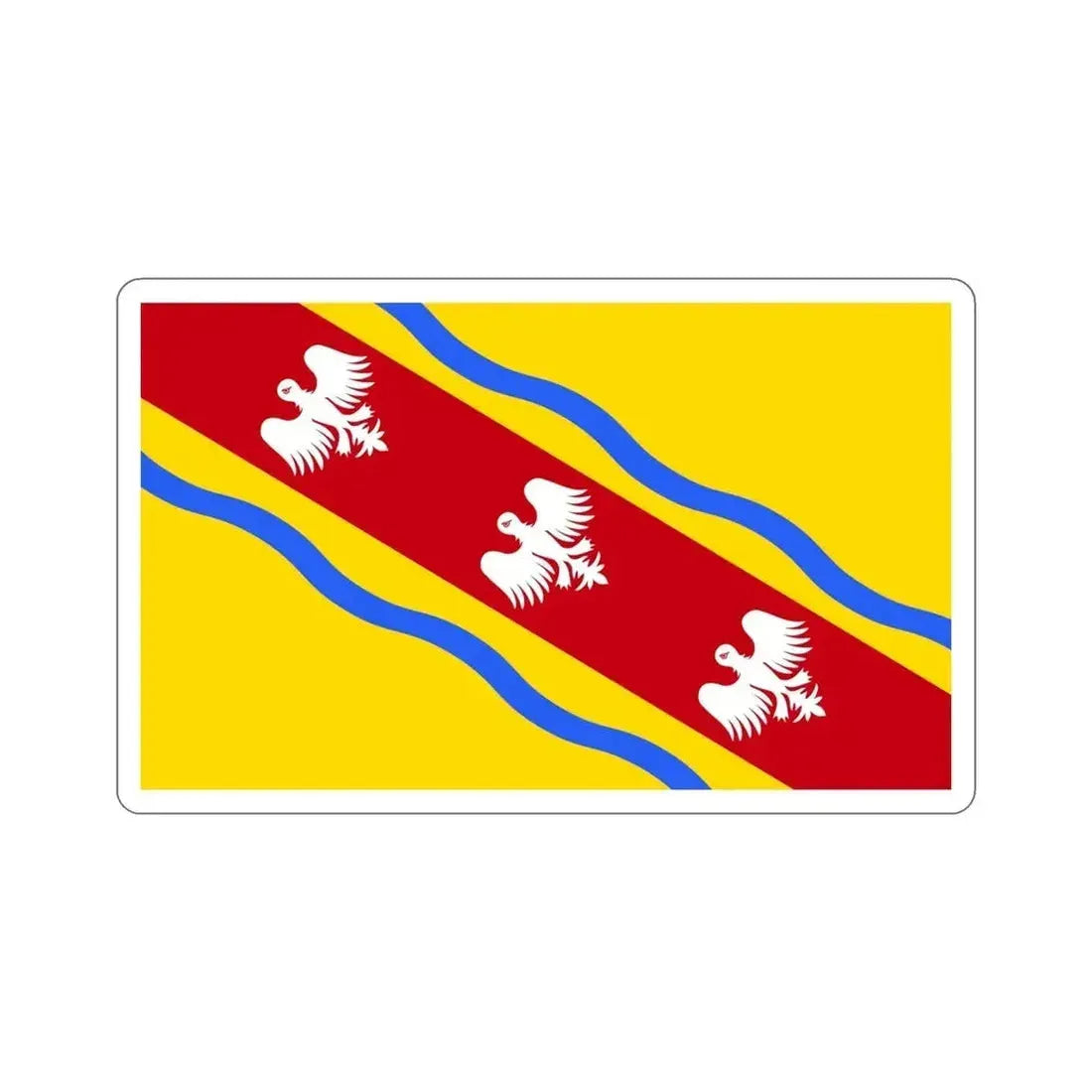 Flag of Meurthe et Moselle France STICKER Vinyl Die-Cut Decal - The Sticker Space