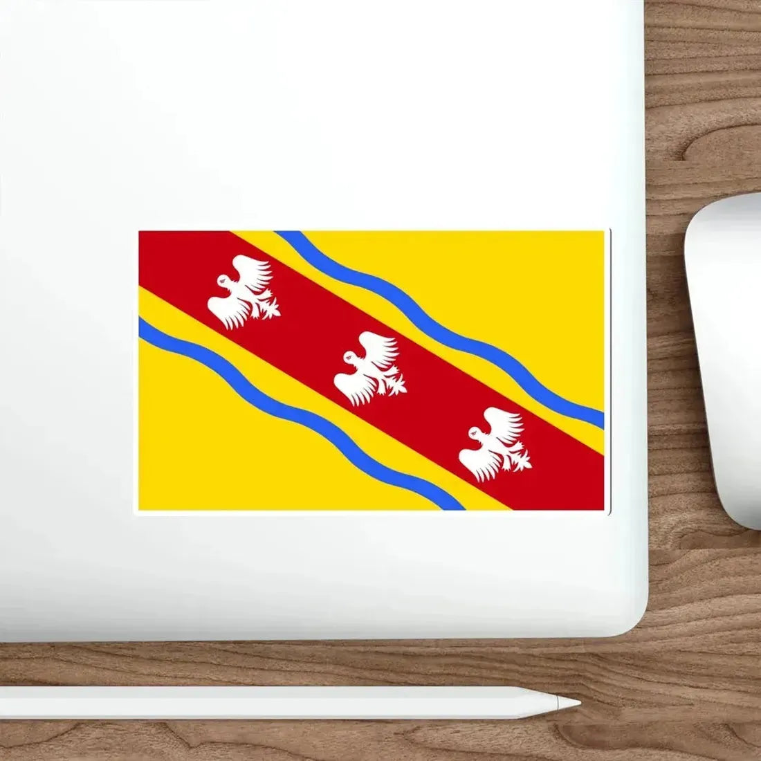 Flag of Meurthe et Moselle France STICKER Vinyl Die-Cut Decal - The Sticker Space