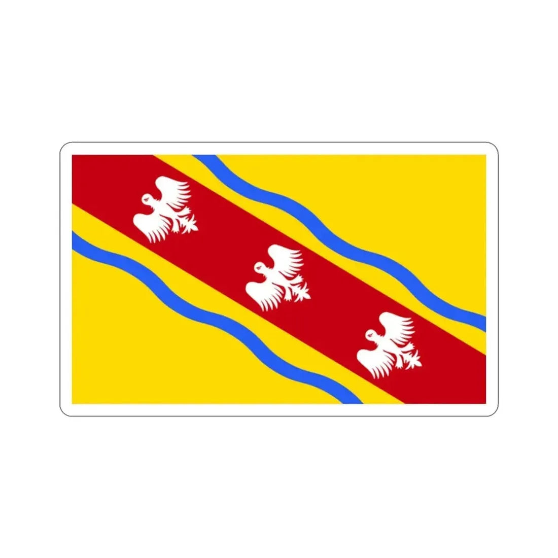 Flag of Meurthe et Moselle France STICKER Vinyl Die-Cut Decal - The Sticker Space